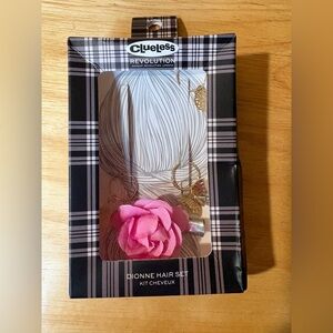 Clueless Makeup Revolution Dionne Hair Accessory Set Pink Flower Gold